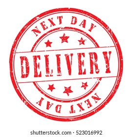 Rubber Stamp Text Next Day Delivery Stock Vector (Royalty Free ...