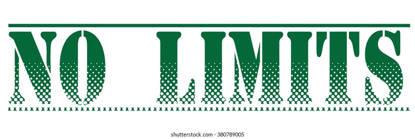  rubber stamp with text "no limits" on white, vector illustration