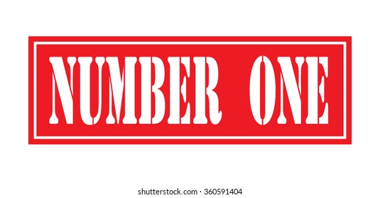  rubber stamp with text "number one" inside,vector illustration