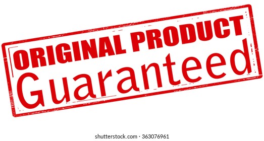 Rubber stamp with text original product guaranteed inside, vector illustration