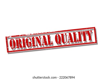 Rubber stamp with text original quality inside, vector illustration