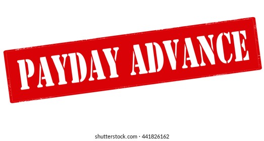 Rubber stamp with text payday advance inside, vector illustration