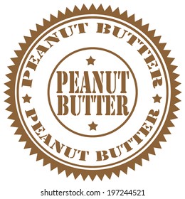 Rubber stamp with text Peanut Butter,vector illustration