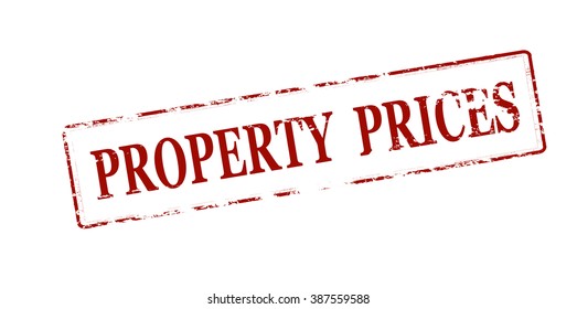 Rubber stamp with text property prices inside, vector illustration