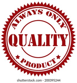 Rubber stamp with text Quality,vector illustration