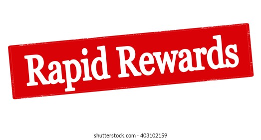 Rubber stamp with text rapid rewards inside, vector illustration