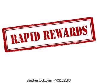 Rubber stamp with text rapid rewards inside, vector illustration
