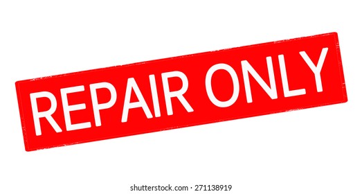 Rubber stamp with text repair only inside, vector illustration