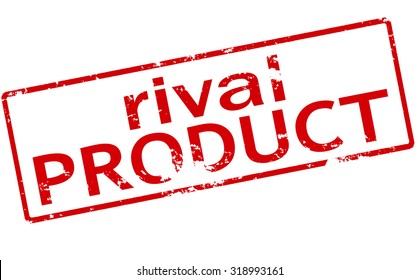 Rubber stamp with text rival product inside, vector illustration