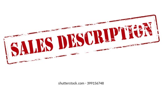 Rubber stamp with text sales description inside, vector illustration`