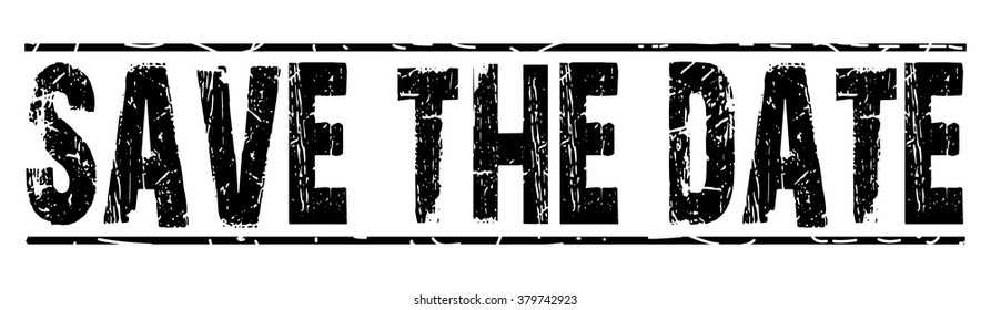  rubber stamp with text "save the date" on white, vector illustration