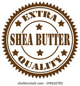 Rubber stamp with text Shea Butter,vector illustration