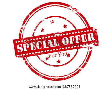 Rubber stamp with text special offer for you inside, vector illustration