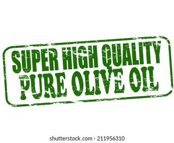 Rubber stamp with text super high quality inside, vector illustration