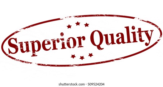 Rubber stamp with text superior quality inside, vector illustration