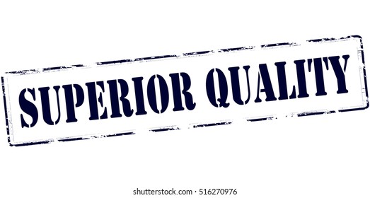 Rubber stamp with text superior quality inside, vector illustration