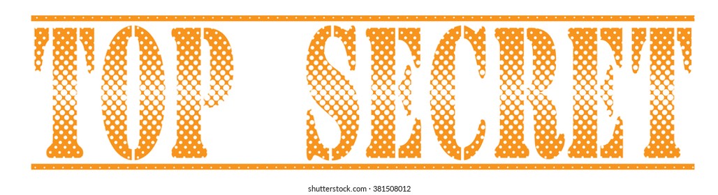  rubber stamp with text "top secret" on white, vector illustration