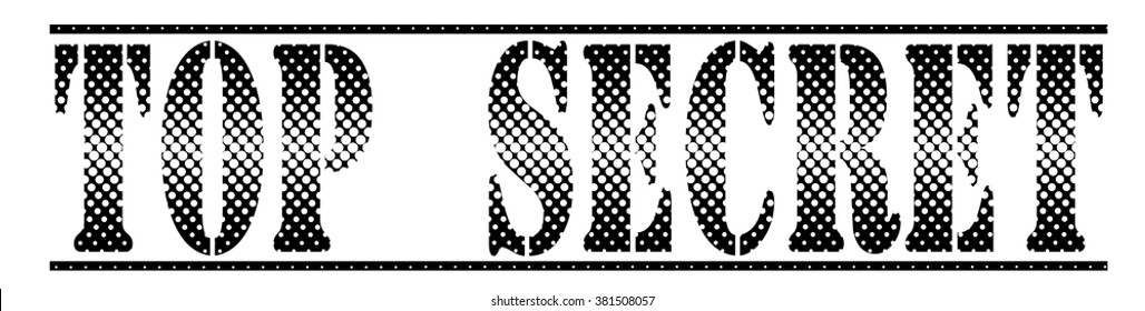  rubber stamp with text "top secret" on white, vector illustration