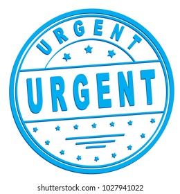 rubber stamp with text "urgent" on white, vector illustration