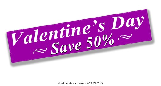 Rubber stamp with text Valentine day save inside, vector illustration
