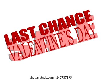 Rubber stamp with text Valentine day sale last chance inside, vector illustration