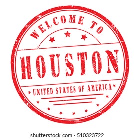 Rubber Stamp Text Welcome Houston United Stock Vector (Royalty Free ...