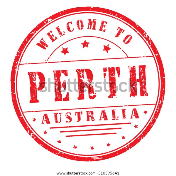 Rubber Stamp Text Welcome Perth Australia Stock Vector (Royalty Free ...