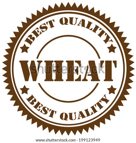 Rubber stamp with text Wheat,vector illustration