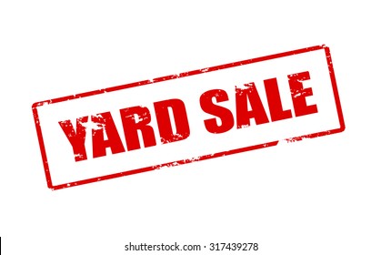 Rubber stamp with text yard sale inside, vector illustration
