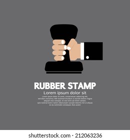 Rubber Stamp Tool Vector Illustration