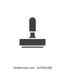 Rubber stamp vector icon. filled flat sign for mobile concept and web design. Stamp simple solid icon. Approval symbol, logo illustration. Pixel perfect vector graphics
