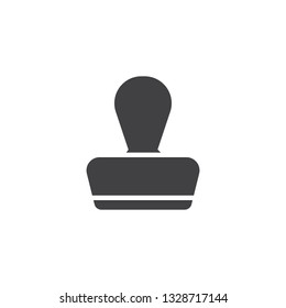 Rubber stamp vector icon. filled flat sign for mobile concept and web design. Stamp glyph icon. Symbol, logo illustration. Pixel perfect vector graphics
