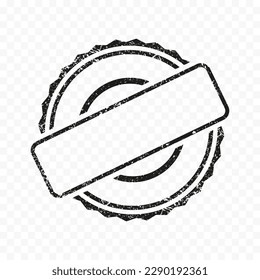 Rubber stamp vector icon. Vector rubber stamp template. Stamp illustration. EPS 10
