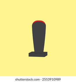 Rubber stamp vector illustration for official document approval, certification and validation.