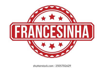 Ilustración vectorial de sello de goma sobre fondo blanco