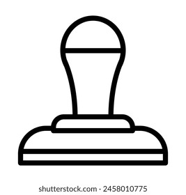 sello de goma línea de Vector diseño de iconos