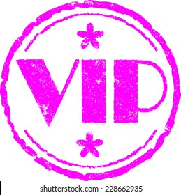 Rubber stamp Vip.