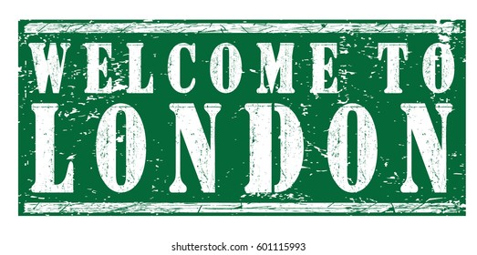 rubber stamp "welcome to London", vector illustration