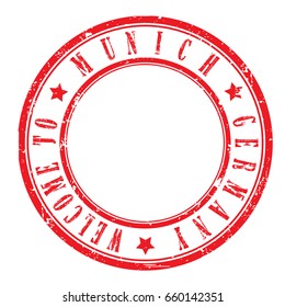 rubber stamp "welcome to Munich, Germany", vector illustration