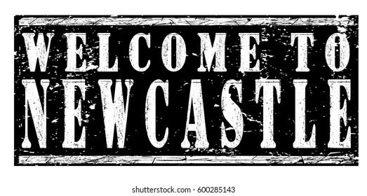 rubber stamp "welcome to Newcastle", vector illustration