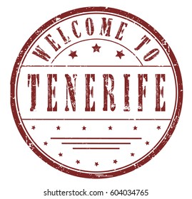 rubber stamp "welcome to Tenerife", vector illustration