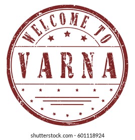 rubber stamp "welcome to Varna", vector illustration