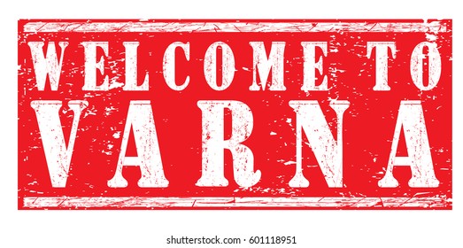 rubber stamp "welcome to Varna", vector illustration