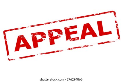 Rubber stamp with word appeal inside, vector illustration