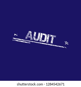 Rubber stamp with word audit inside.Grunge audit emblem, label, badge, logo, seal. grunge stamp.Designed for your web site design, logo, app, UI