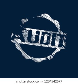 Rubber stamp with word audit inside.Grunge audit emblem, label, badge, logo, seal. grunge stamp.Designed for your web site design, logo, app, UI