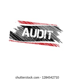 Rubber stamp with word audit inside.Grunge audit emblem, label, badge, logo, seal. grunge stamp.Designed for your web site design, logo, app, UI