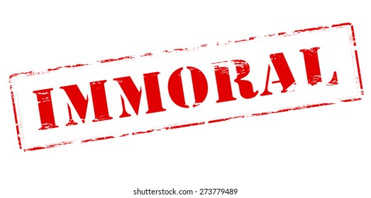 Rubber stamp with word immortal inside, vector illustration