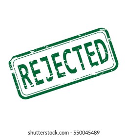 Rubber stamp with the word rejected isolated from the background, vector illustration.