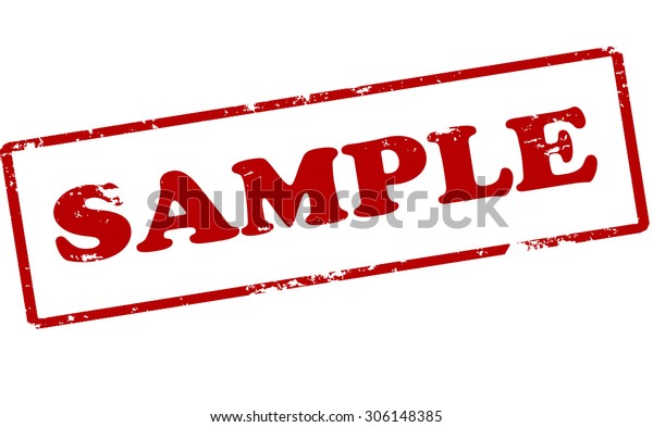 Rubber Stamp Word Sample Inside Vector Stock Vector (Royalty Free ...